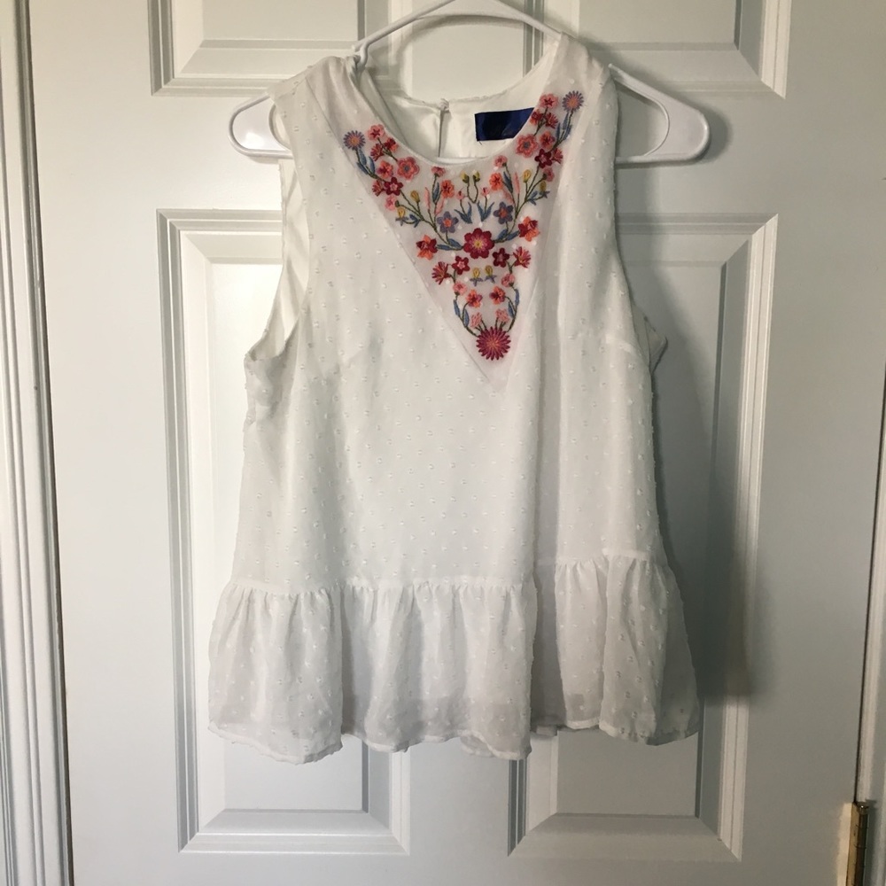 Francesca’s floral tank top
